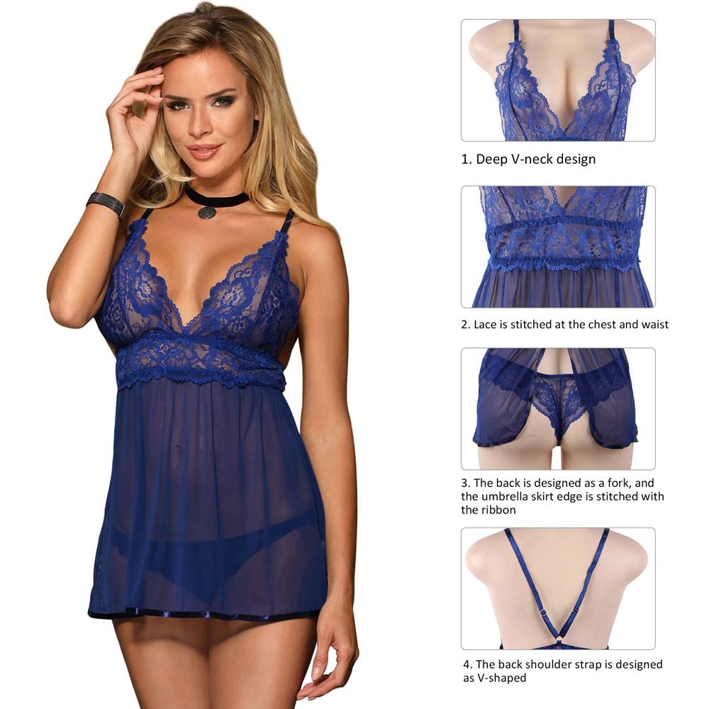 Plus Size Lingerie Factory 5x Sheer Babydoll