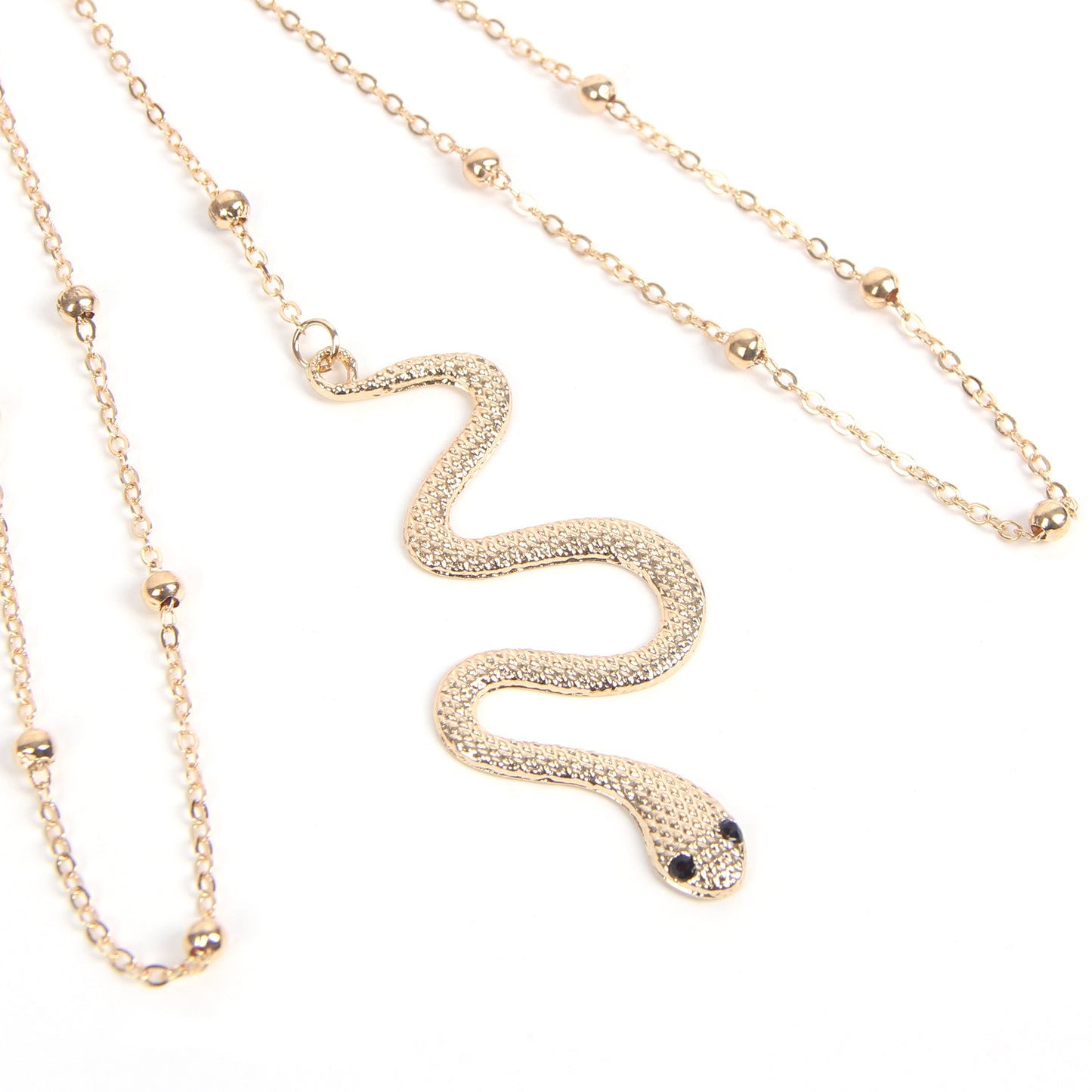 Gold Sexy Snake Pendant Chain Leg Ring