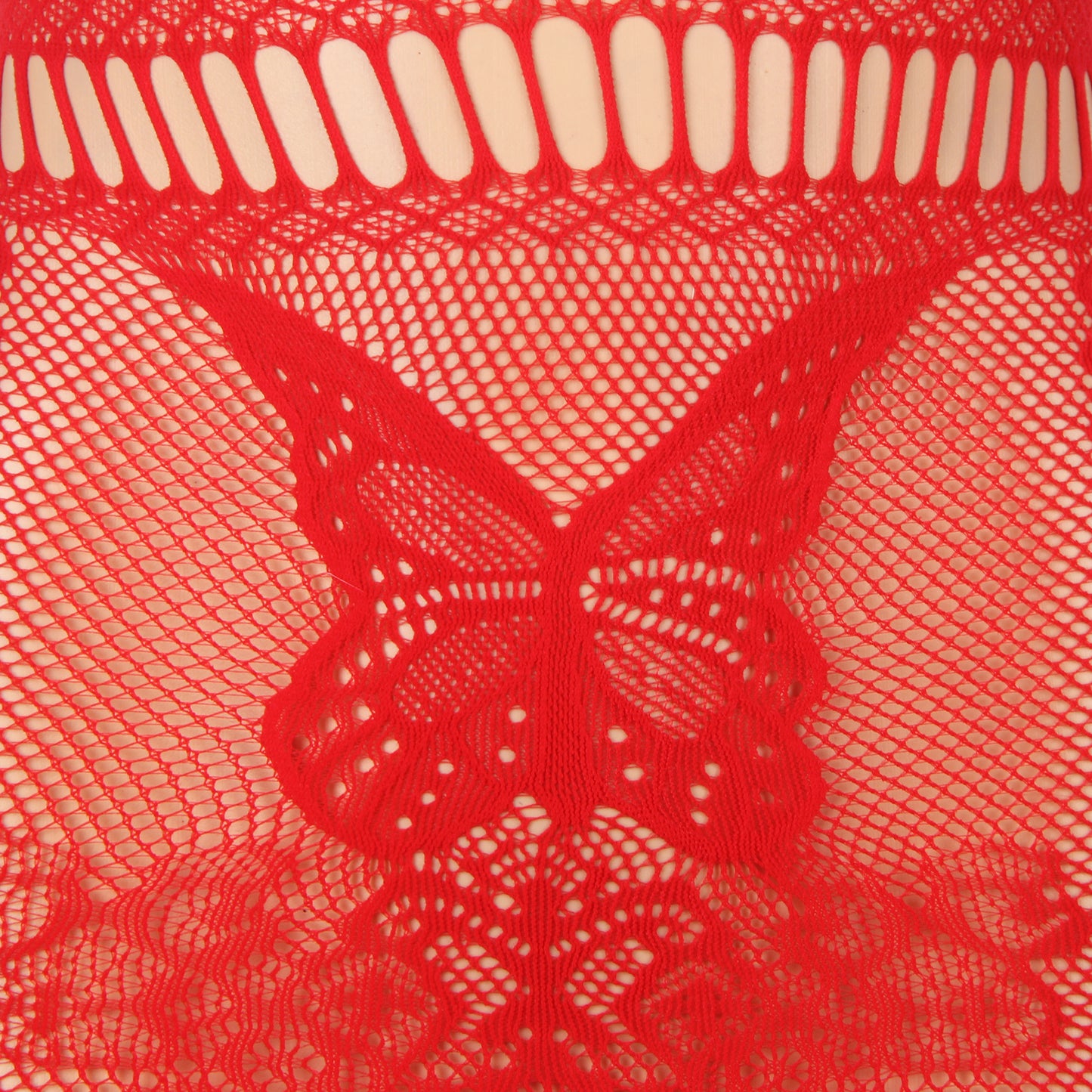 Red Sexy Christmas Fluffy Bodystocking