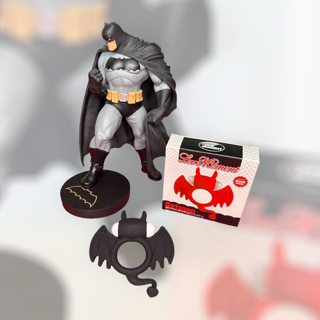 Silicone Vibrating Cockring - Batman