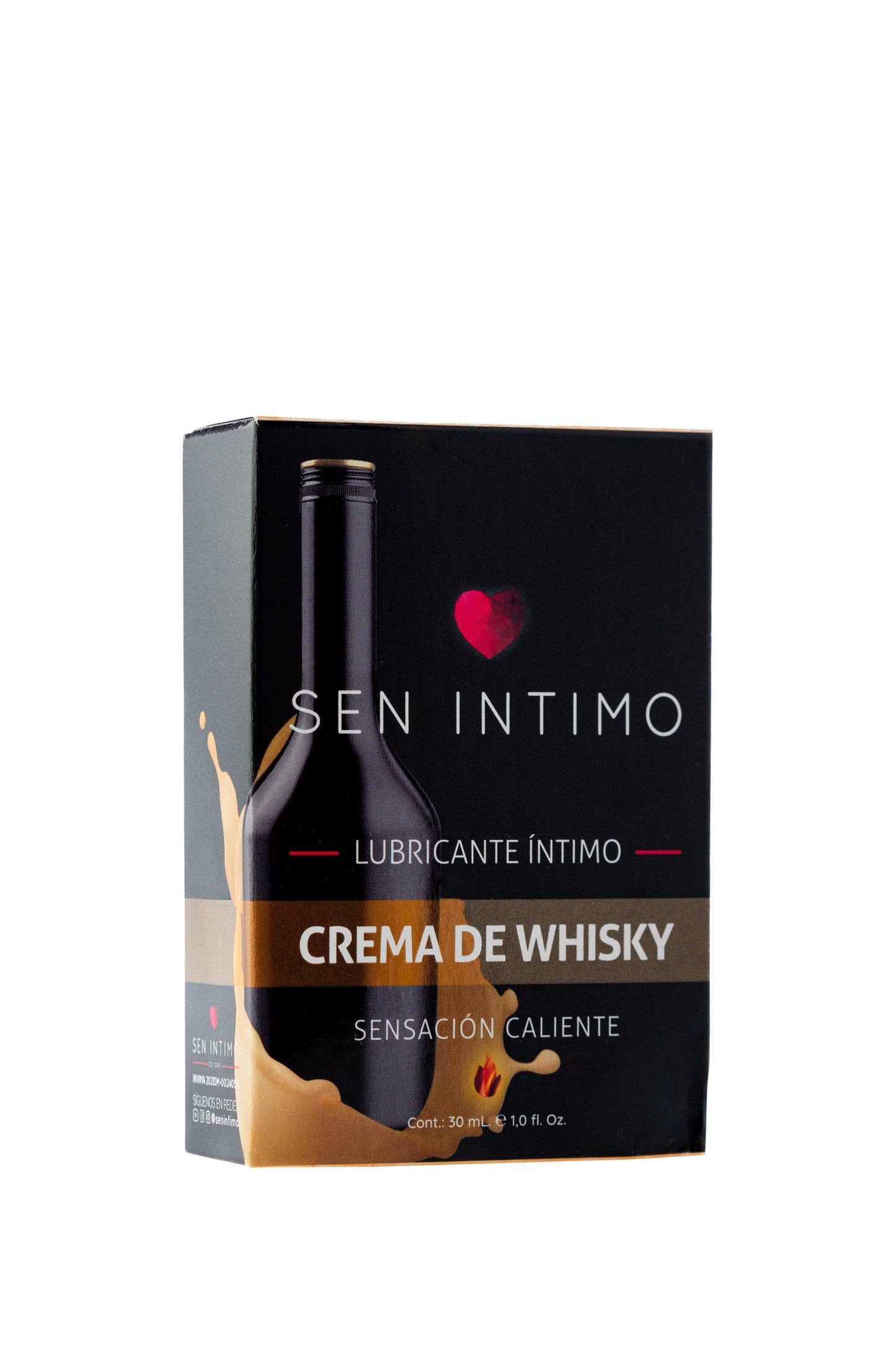 Whisky Cream Intimate Lubricant Heat Sensation 30 mL