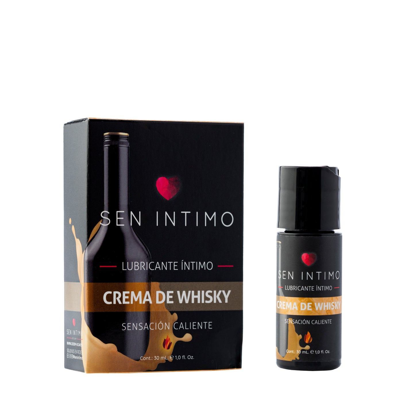 Whisky Cream Intimate Lubricant Heat Sensation 30 mL