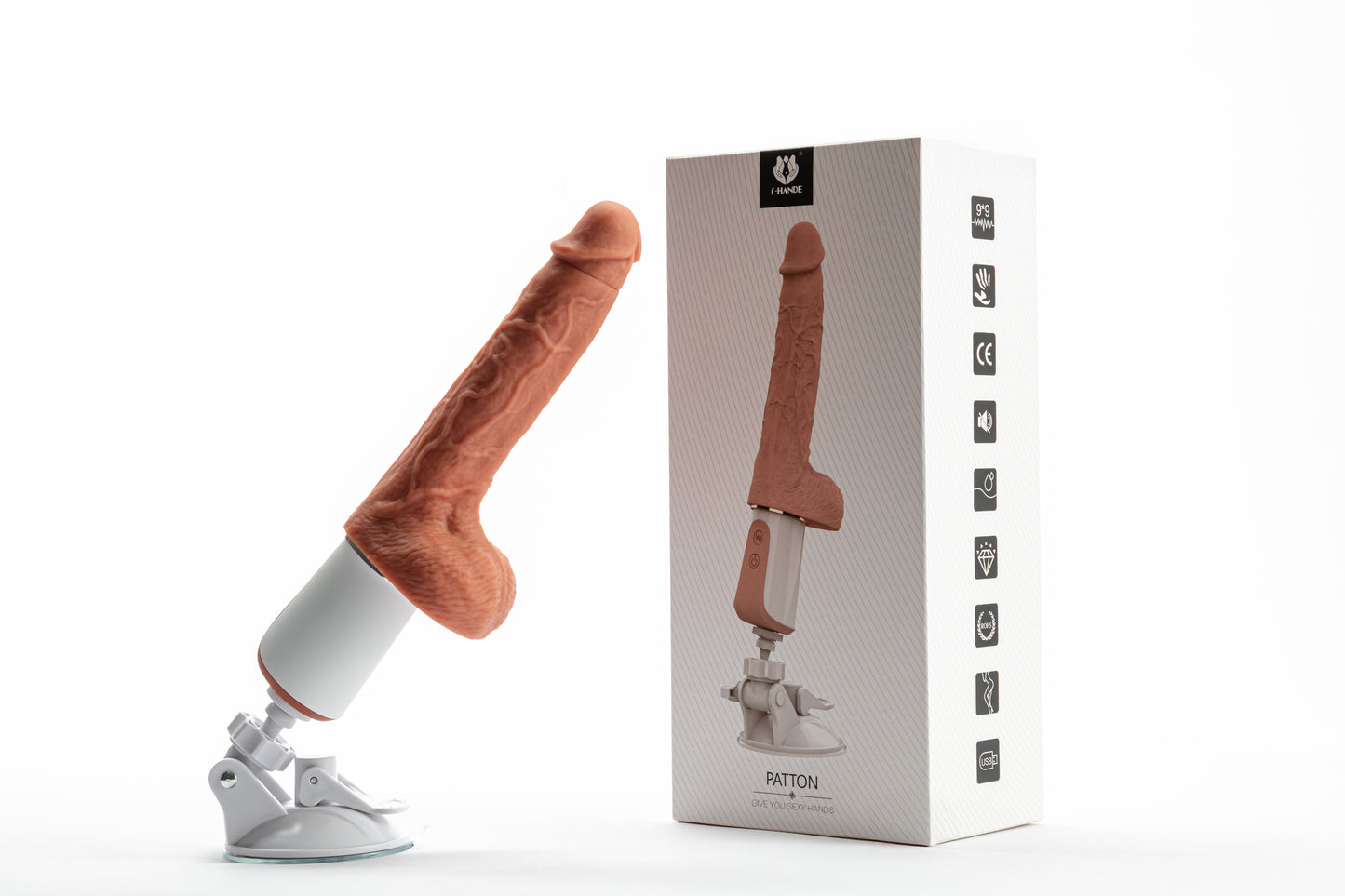 PATTON Vibrating Thrusting Dildo