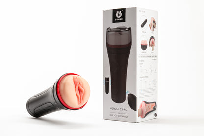 HERCULES RCT Male Masturbator Vibration Cup Flashlight