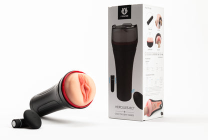 HERCULES RCT Male Masturbator Vibration Cup Flashlight
