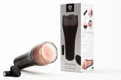 HERCULES RCT Male Masturbator Vibration Cup Flashlight